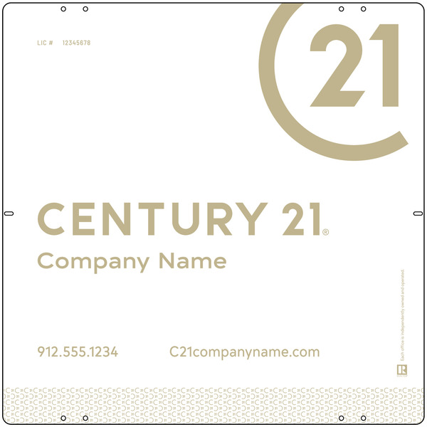 Aluminum Composite Yard Panel 24x24 DF - Century 21 | Lowen Sign