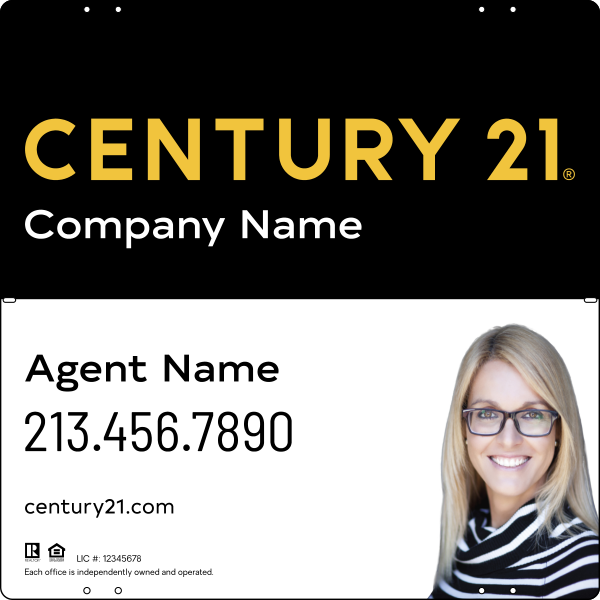 Steel Yard Sign Panel 24x24 DF - Century 21 | Lowen Sign