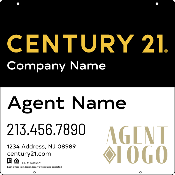 Steel Hanging Panel 24x24 DF - Century 21 | Lowen Sign