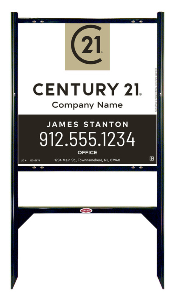 Gibraltar Frame 24x24 Aluminum Agent Sales - Century 21 | Lowen Sign
