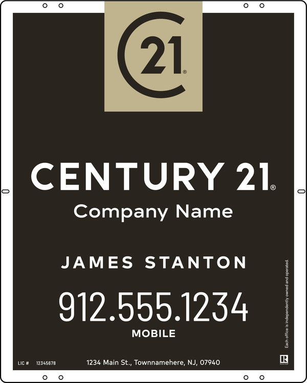 Reflective Panel 30x24 Steel Agent Heritage - Century 21 | Lowen Sign