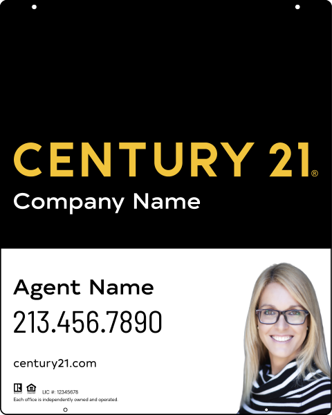 Steel Hanging Panel 30x24 DF - Century 21 | Lowen Sign