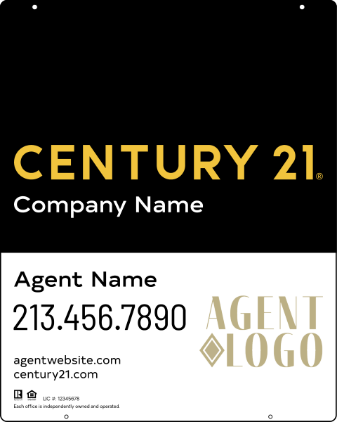 Steel Hanging Panel 30x24 DF - Century 21 | Lowen Sign