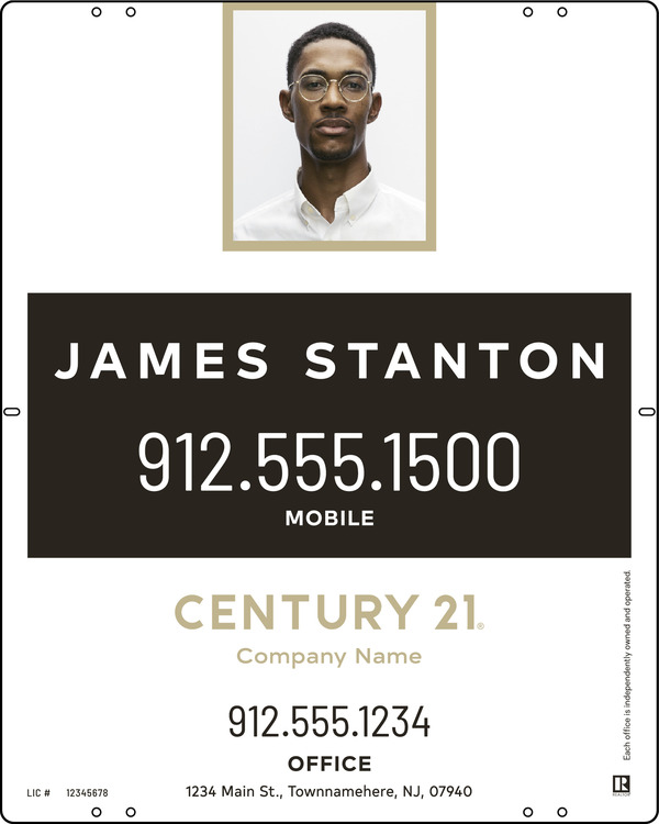 Aluminum Agent Photo Centric Panel 30x24 - Century 21 | Lowen Sign