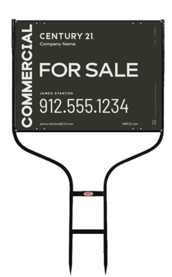 Round Rod Frame and Sign Panel Unit, 18h x 24w