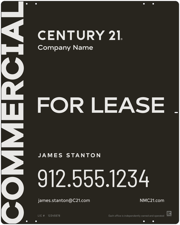 Century 21 Commercial Agent Panel 30x24 Aluminum - C21 | Lowen Sign