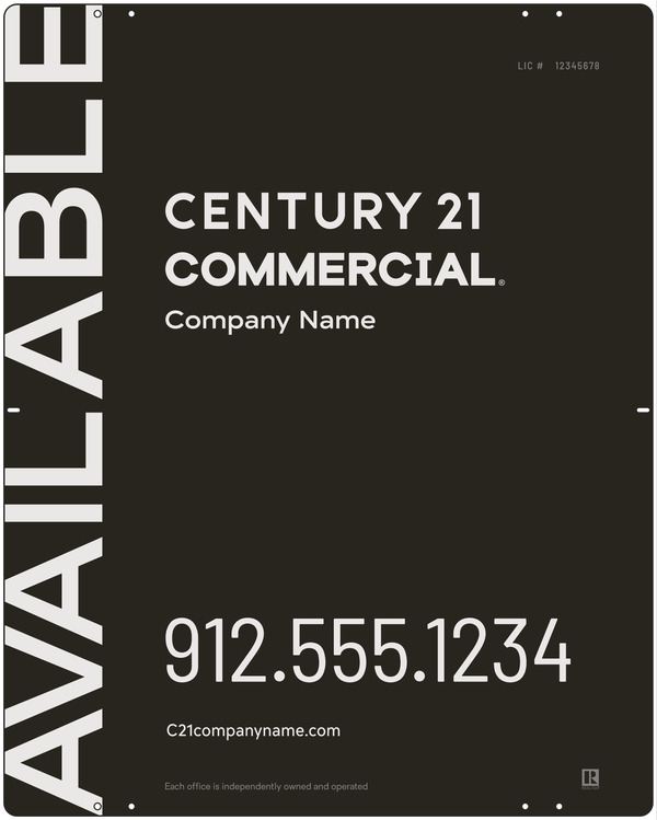 Century 21 Commercial Office Panel 30x24 Aluminum - C21 | Lowen Sign