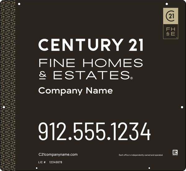 Steel Hanging Panel 22x24 DF - Century 21 | Lowen Sign