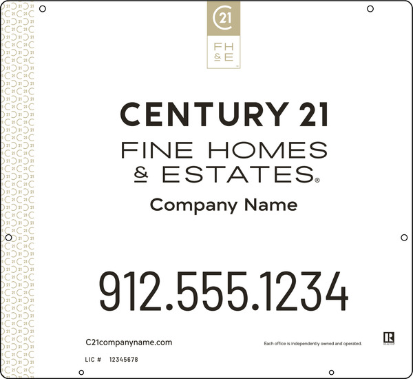 Aluminum Hanging Panel 22x24 DF - Century 21 | Lowen Sign