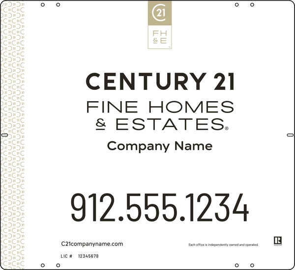 Aluminum Composite Yard Panel 22x24 DF - Century 21 | Lowen Sign