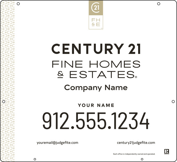 Aluminum Hanging Panel 22x24 DF - Century 21 | Lowen Sign