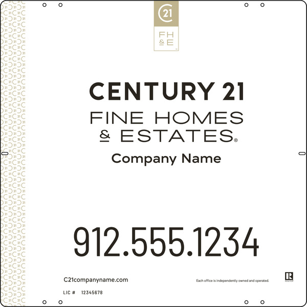 Steel Yard Sign Panel 24x24 DF - Century 21 | Lowen Sign