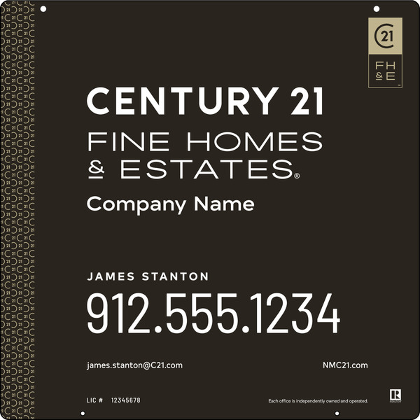 Aluminum Hanging Panel 24x24 DF - Century 21 | Lowen Sign