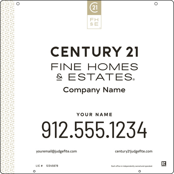 Aluminum Hanging Panel 24x24 DF - Century 21 | Lowen Sign
