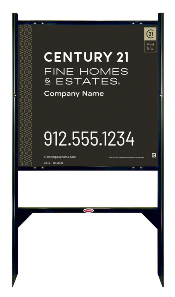 Gibraltar Frame 24x24 Aluminum Composite Gold  - Century 21 | Lowen Sign