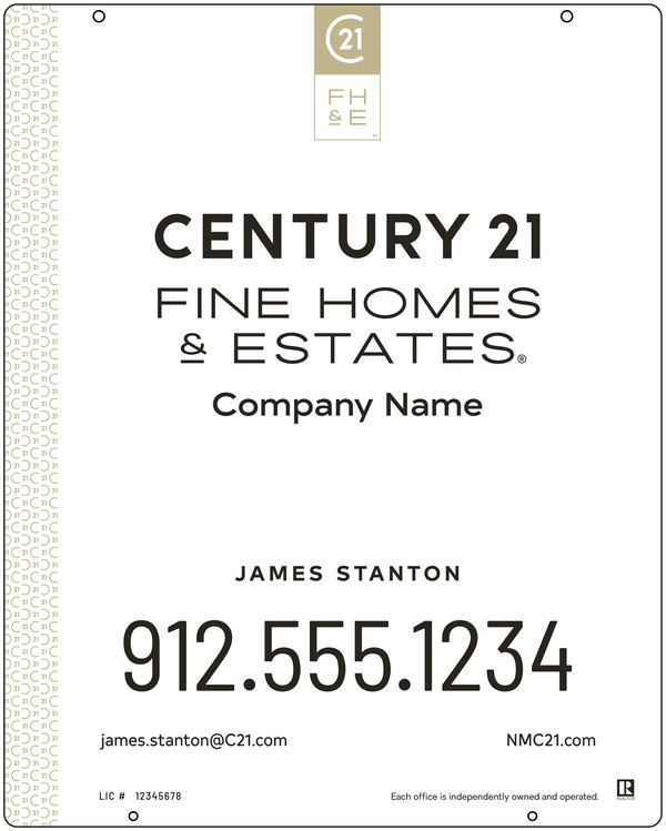 Steel Hanging Panel 30x24 DF - Century 21 | Lowen Sign