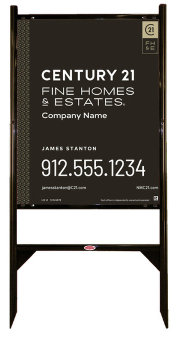 Gibraltar Frame Unit 30x24 Aluminum Standard Gold - Century 21 | Lowen Sign