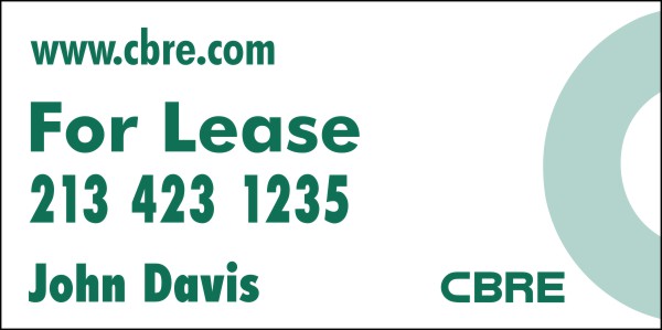 Commercial Real Estate Open House Sign Panel, 4mm Corrugated Plastic 12h x 24w