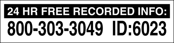 Real Estate Sign Rider, 4mm Corrugated Plastic 6h x 24w