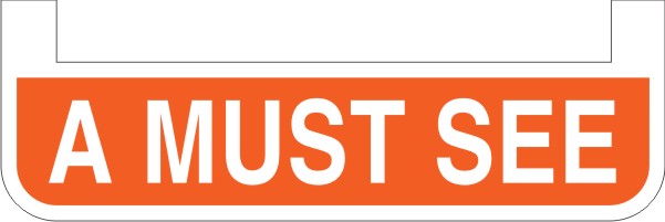 custom sign rider with tabs for footbar stakes,  .050 polyethylene 6h x 24w