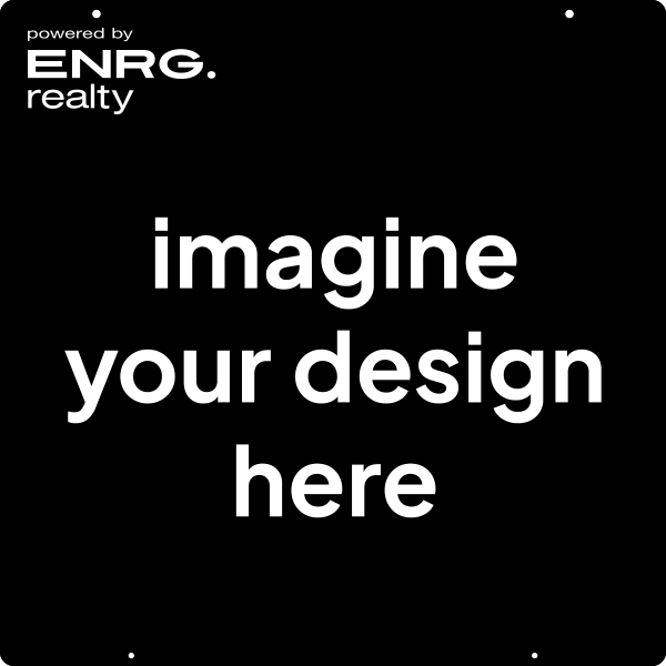 Custom Design Hanging Sign Panel, 24h x 24w, 3MM Aluminum Composite