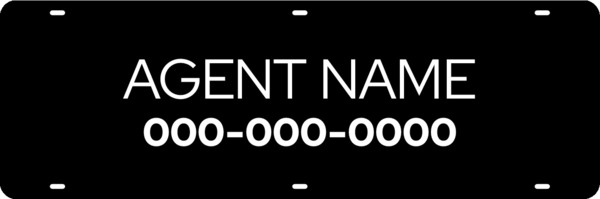 Agent Name Sign Rider, 6h x 18w