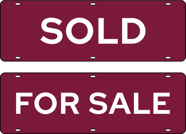 Message Sign Rider, 6h x 18w, Steel