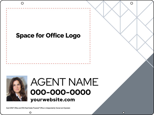 Hanging Photo Sign Panel, 18h x 24w, Steel