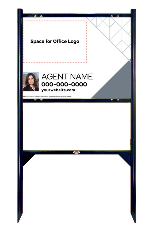 Angle Iron Frame and Photo Sign Panel Unit, 18h x 24w, Steel