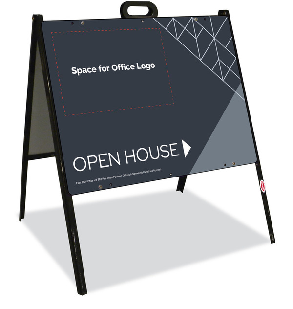 A-Frame and Open House Sign Panel Unit, 18h x 24w, Steel