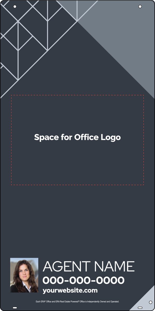 Hanging Photo Sign Panel, 36h x 18w, Steel