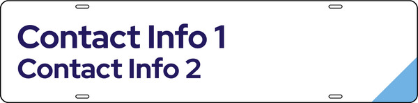 Agent Contact Info Sign Rider, 6h x 24w, Steel