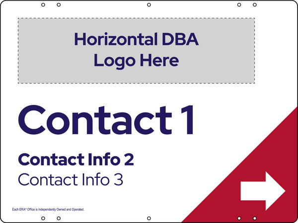 Directional Sign Panel, 18h x 24w, Steel