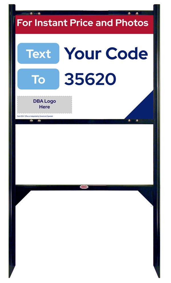 Angle Iron Frame and Reflective For Instant Price Sign Panel Unit, 18h x 24w, Steel