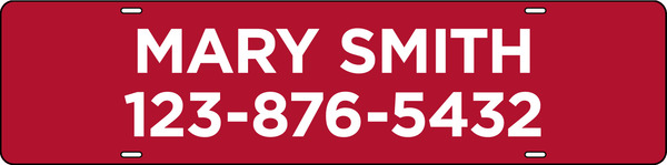 Name Sign Rider, 24ga Steel 6h x 24w