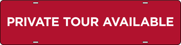 Private Tour Available Sign Rider, 6h x 24w, Steel