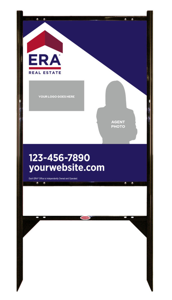 Team Logo - Photo Angle Iron Frame and Sign Panel Unit, 30h x 24w, Steel