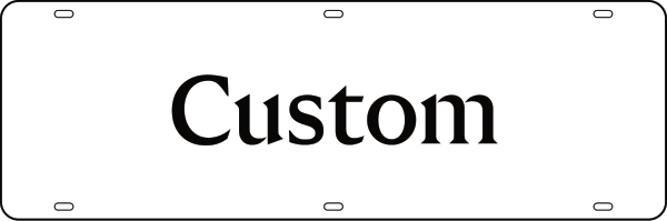Custom Text SignRider, 6h x 18w, Steel