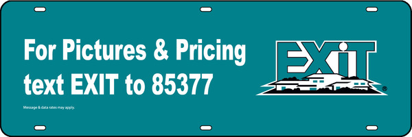 Text Keyword Sign Rider, 6h x 18w, Blue