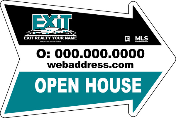 Corrugated Plastic House Shape Panel, 18h x 24w