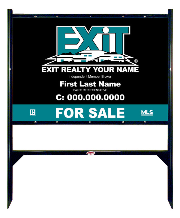 Black Angle Iron Sign Unit, 24h x 36w