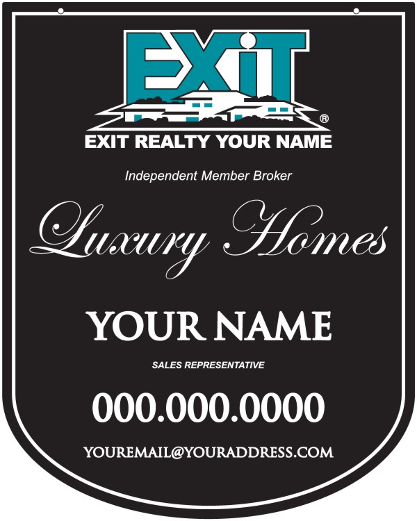 Curved Hanging Sign Panel, DF, 30h x 24w, 3mm Aluminum Composite