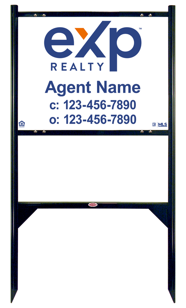 Angle Iron Frame and Agent Sign Panel Unit, 18h x 24w