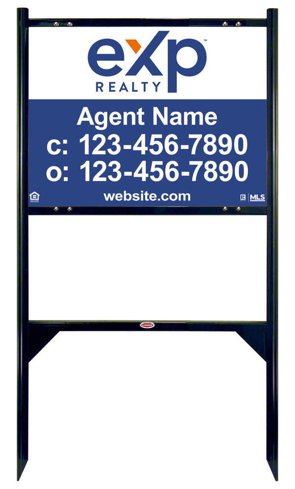 Angle Iron Frame and Agent Sign Panel Unit, 18h x 24w