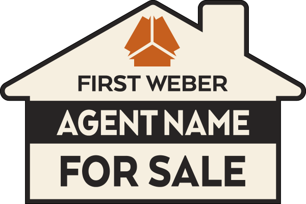 Agent Name For Sale House House sign Panel, 24h x 36w, 4mm Corrugated Plastic