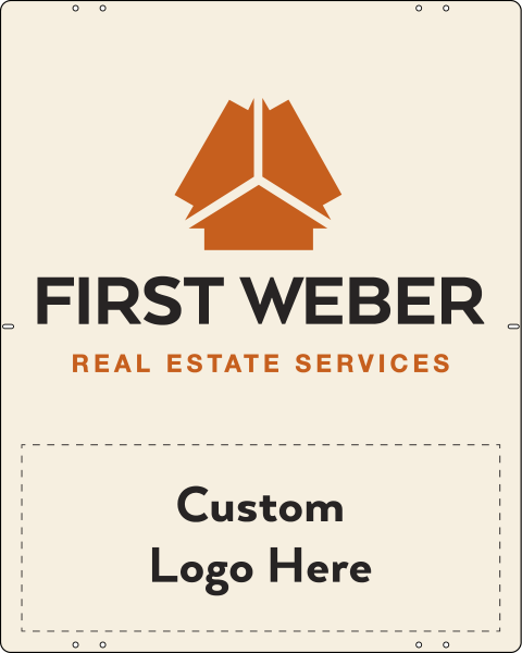 Logo Sign Panel, 30h x 24w, Steel