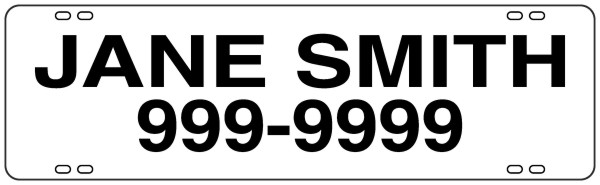 Real Estate Name Sign Rider, .090 Polyethylene 6h x 20w