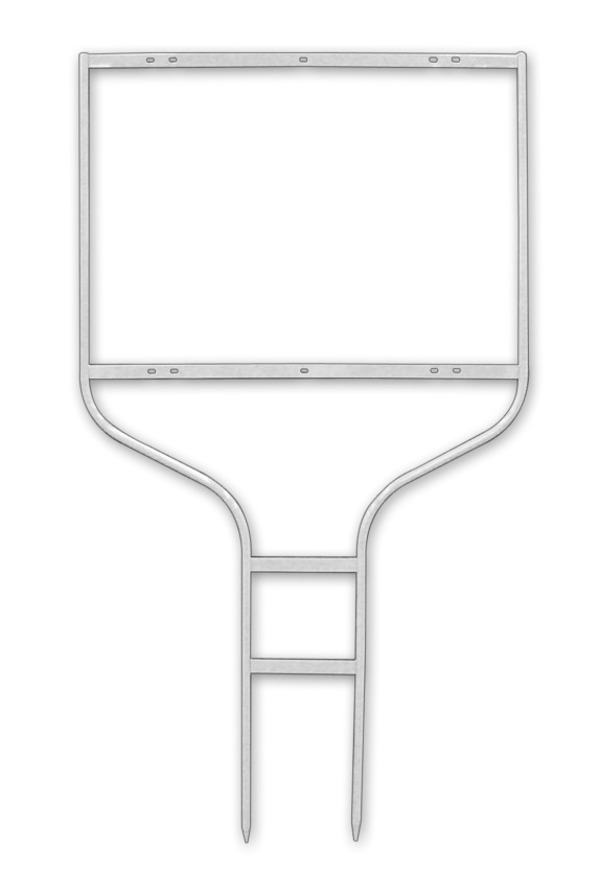 White Round Rod Frame 18x24 - Century 21 | Lowen Sign