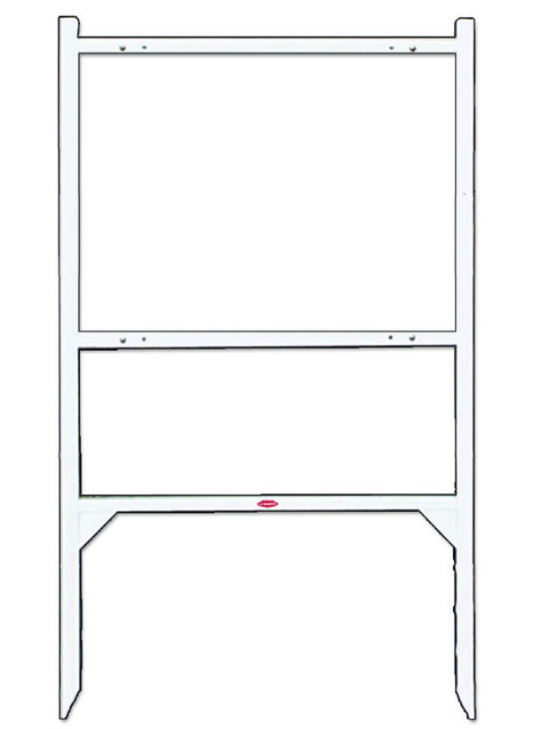 Angle Iron Sign Frame, 22h x 24.w White