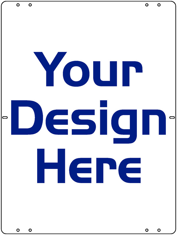 Real Estate Sign Panel, 24 GA Steel 24h x 18w